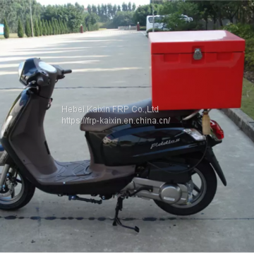 High quality shiny gel coat finish fiberglass delivery box for scooter and motorcycle