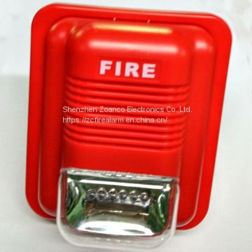 conventional sounder strobe fire protection audible and visual alarm DC24V