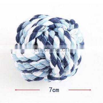 Low price pet toys plush squeaky dog chew flying disc cotton rope balls toy