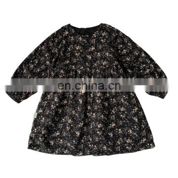 C1064/Family boutique clothing mother and daughter classic floral dress fashion casual girls dress