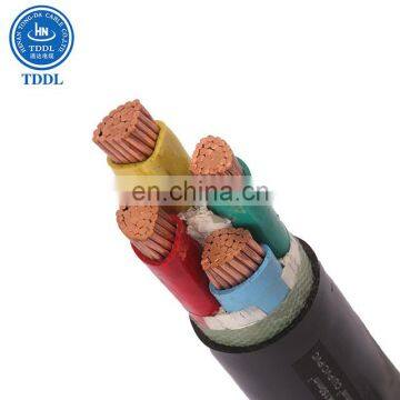 TDDL PVC Insulated 600/1000v 4 core 25mm2 Cu / Al low voltage power cable with prices