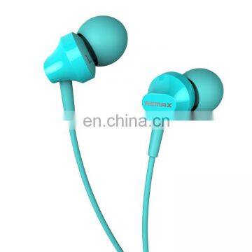 Remax cheap RM-501 3.5mm Plug in-ear wired earphones with Mic for smartphones