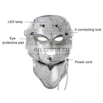 Multifunction Colorful Photon Facial Neck Skin Care Light Beauty Therapy 7 Colors LED Face Mask neck mask