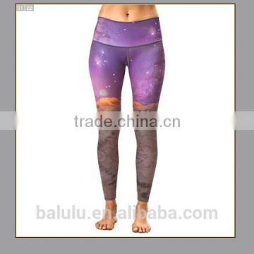 88% Polyester +12% spandex sublimation printing yoga leggings
