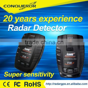 Taiwan professional factory Car Anti-Police Radar Detector Laser Detection, Support Russian & English