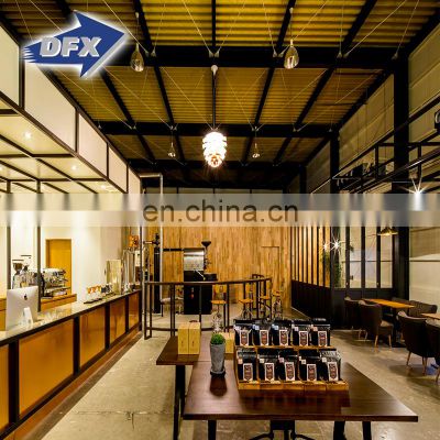 New Design Coffee/Restaurant PEB Steel Structure Frame Building Shop