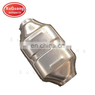 XG-AUTOPARTS High performance universal flat catalytic converter with 400cpsi 600cpsi oval ceramic substrate inside