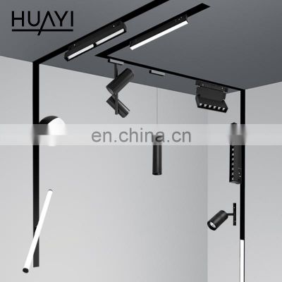HUAYI High Brightness SMD Showroom Indoor Wall Washer Lighting 6w 12w 18w Magnetic LED Track Light