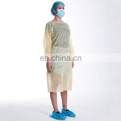 Medical Non Woven Isolation Gowns 30 gsm Disposable Surgical Gowns Non Sterile