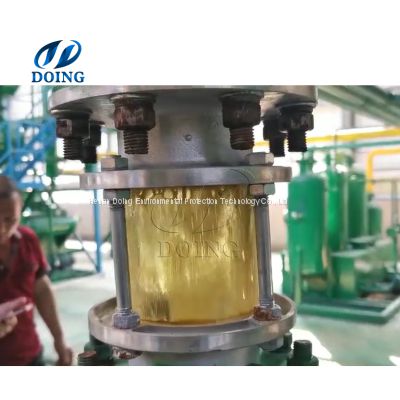 85% Yield Waste engine motor/lube oil recycling plant Mazut used oil to diesel distillation equipment