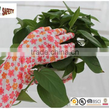 FTSAFETY PU working glove finger protectors with pu coated high quality garden gloves