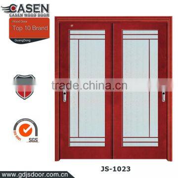 Mahogany wood glass Japanese sliding door