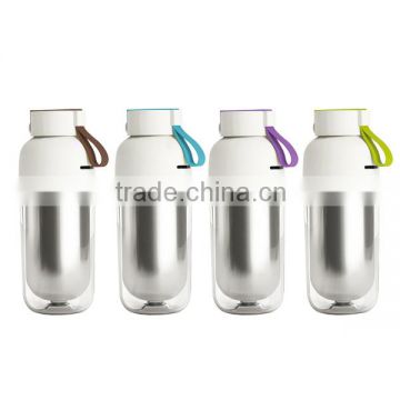 X&W double wall fashion stainless steel vacuum water bottle