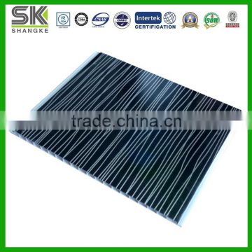black and white lines hotel decoration high glossy pvc ceiling wall panel