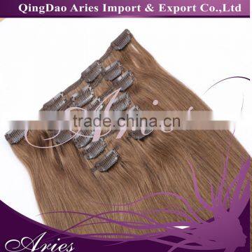 2016 the most popular human hair products unprocessed brazilian hair extension clip in hair