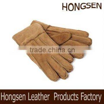 HS1319 double face leather gloves