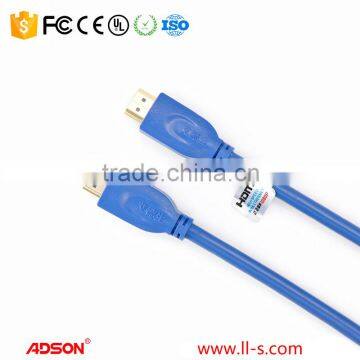 Foil Shielding and Gold Connector Color 2.0hdmi cable