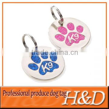 paw glitter fashion dog tags at discounts