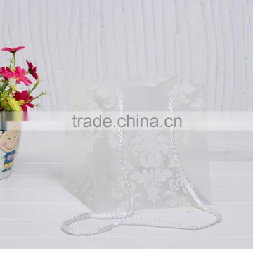yiwu China Manufacture eco friendly customize Printing PP plastic flower carry bags with hanging for potted plant                        
                                                Quality Choice
