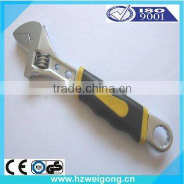 Car Tool Rubber Handle Adjustable Wrench 12