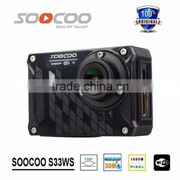 SOOCOO S33WS 30M Waterproof Camera 170 Degree Wide Angle HD 1080P 12MP Wifi Action Camera