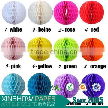 tissue paper honeycomb ball