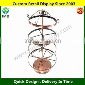 Hot Sale Rotating Earrings Jewelry Display Stand Rack 72 Pairs Holder YM5-192