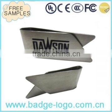 Etching Logo Top Quality Stainless Steel Money Clip