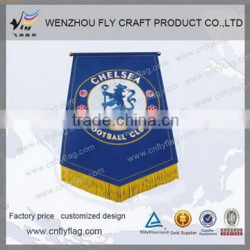 Excellent quality best sell custom club pennant flags