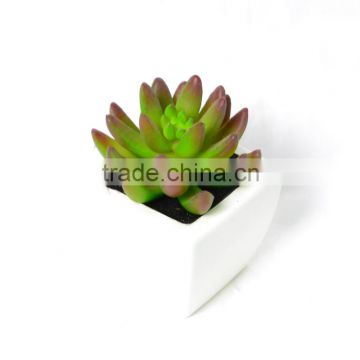 Artificial Succulent with mixed color in Ceramic pot