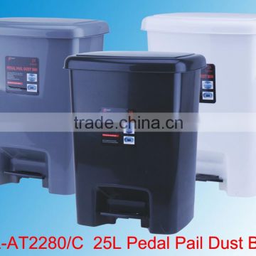 With Cover The Trash On Circular Household Kitchen Sitting Room Toilet Plastic Pedal Pail Dustbin