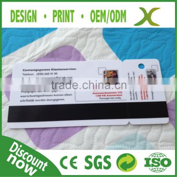 Free Design~~~High Quality pvc combo card with magnetic strip