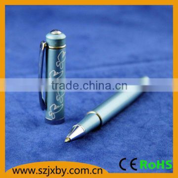 Promotional metal roller ball pen carbon fiber pen set swiss made ball pen