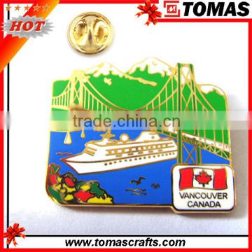 Wholesale colorful custom metal enamel pin badge