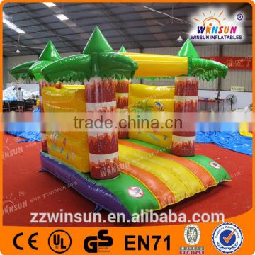 Outdoor inflatable bouncer house tropical rainforest bouncy castle jumping