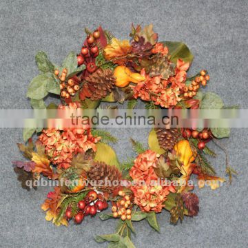 Artificial Berry and Pine Garland,artificial cheap autumn wreath