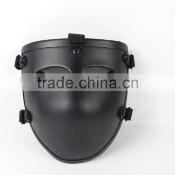 Black military kevlar face bulletproof mask