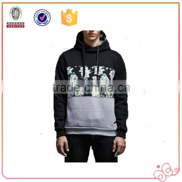 New Style Hot Selling Cotton Fleece Men Hoodies China Wholesale Custom Floral Print XN-PS16004