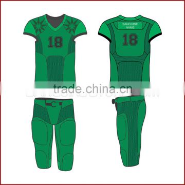 American football uniform Capless sleeve in green