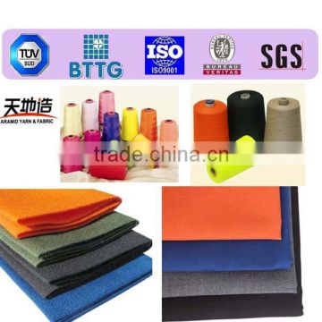 Dyed Meta-aramid IIIA fabrics with other fiber spun yarn soft handle for fighters uniforms coveralls safety suits