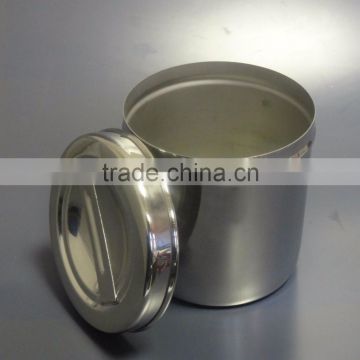 Surgical Medical Dressing Cotton Jar 10 x10cm Fine Quality Stainless Steel
