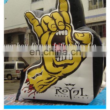 pvc hot sealed inflatable middle finger hand giant inflatable hand