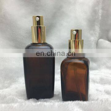 Amber Square empty essential oil Bottles 50ml 100ml