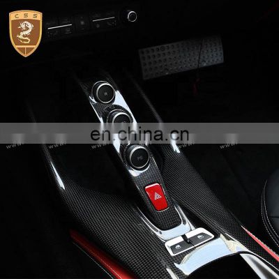 OEM car part accessories dry carbon center steering console car interior accessories for 812 superfast
