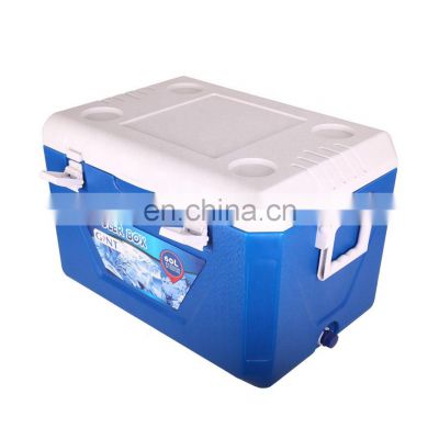 hiking custom sustainable outdoor camping modern picnic ice chest car 60L picnic marine fishing camping cooler box