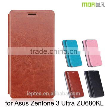 MOFi Case PU Leather Flip Housing for Asus Zenfone 3 Ultra ZU680KL, Mobile Phone Coque TPU Back Cover for Zenfone3 Ultra