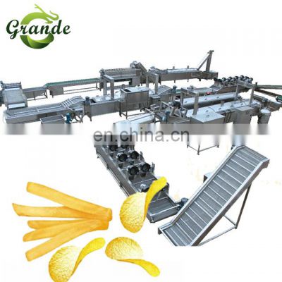 50KG Potato French Fries Processing Line Best Hot Selling Potato Chips Production Line