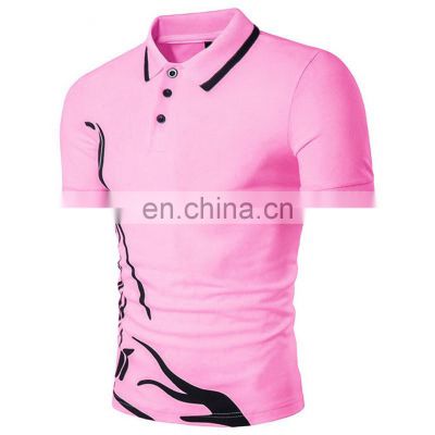 2021 New Polo Shirt Men Short-sleeved Casual Slim Solid Color Polo Shirt Shrink-proof Quick-drying Outdoor Leisure Polo Shirt