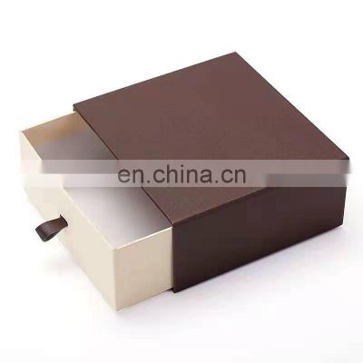 Customized hard cardboard gift box with clothing packaging drawer boxes