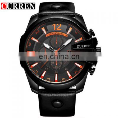 CURREN 8176 Top Luxury Fashion Men Business Golden Watches Casual Calendar Sports Watch For Male Analog Chronometer Quartz watch